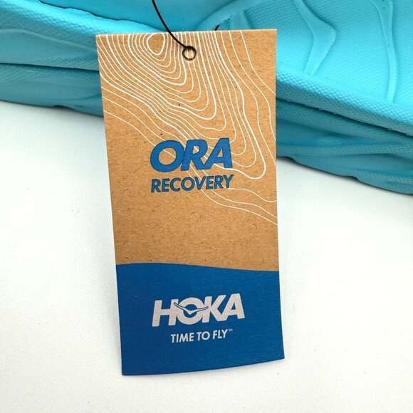 NEW Hoka One One Ora Recovery Flip Flop Men’s Sandal Scuba Blue FL1122 main image 10